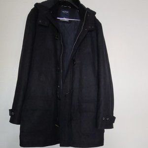 Nautica toggle & zipper winter coat w/removable hood
